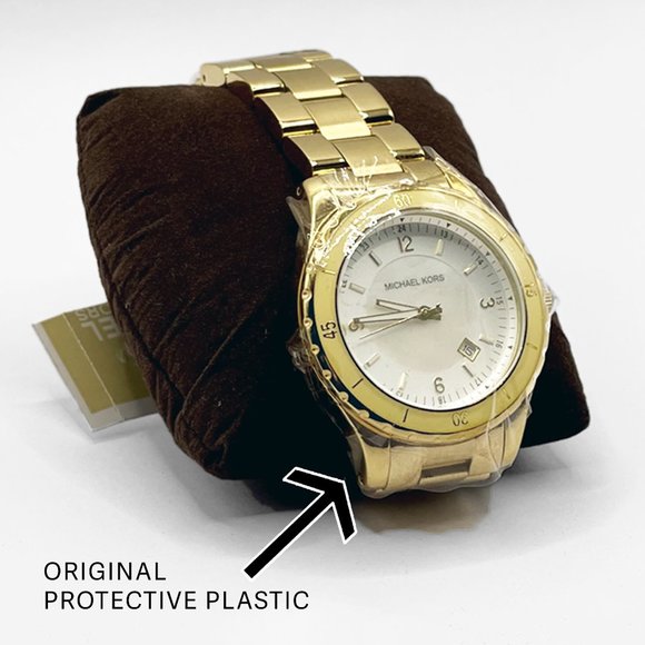 Michael Kors - Mother of Pearl Gold Tone Watch - Picture 3 of 12